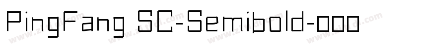 PingFang SC-Semibold字体转换